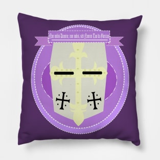 Knight Templar Purple Pillow