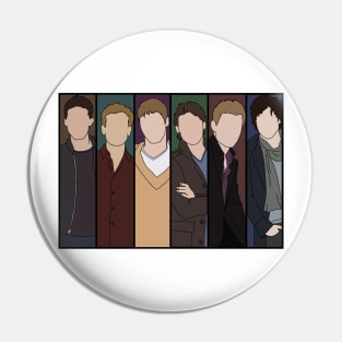 Vampire Diaries Boys Blank Pin