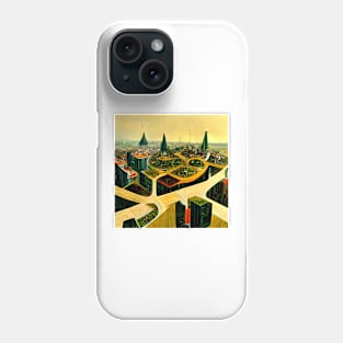 Eco friendly futuristic city Phone Case