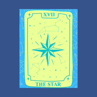 The Star Tarot Card and Crystals Graphic T-Shirt