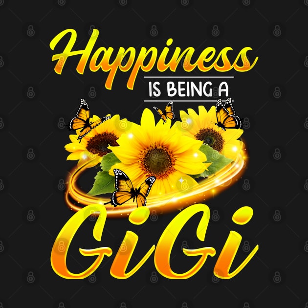 Happiness Is Being A Gigi Butterfly Sunflowers by snnt