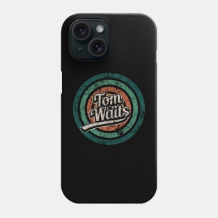 Tom Waits // Retro Circle Crack Vintage Phone Case