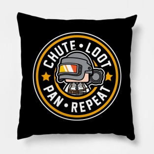 PUBG - Chute Loot Pan Repeat Pillow