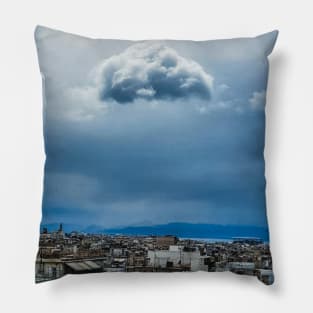 Lonely Cloud over Athens Pillow