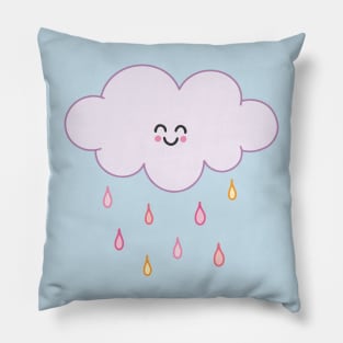 Happy Rain Cloud Pillow