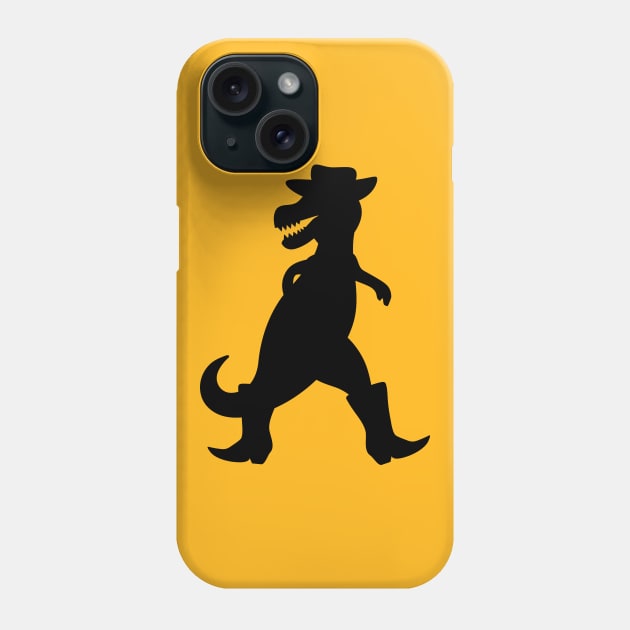 Cowboy T-rex Phone Case by schlag.art