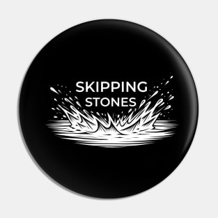 Skipping Stones Stone Skipping Skimming Pin