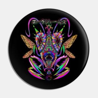 Rainbow - alien germs Pin