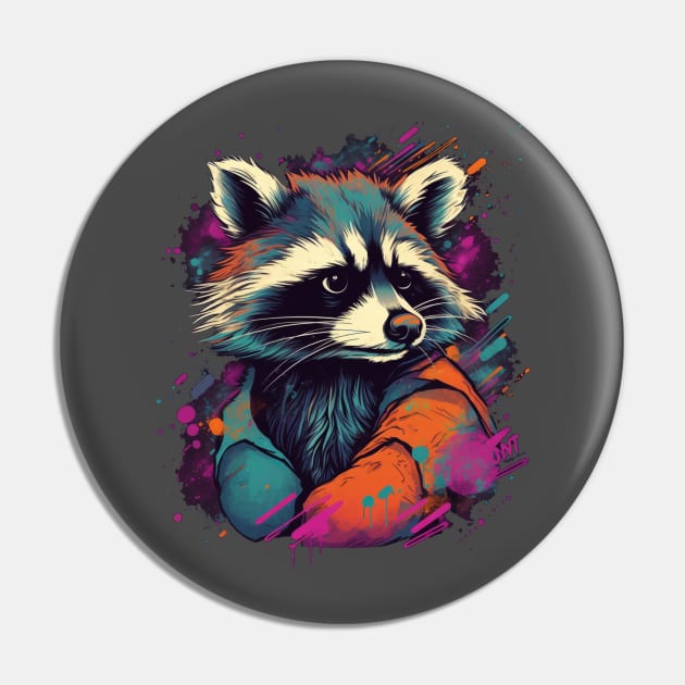 cute raccoon Pin by Pixy Official