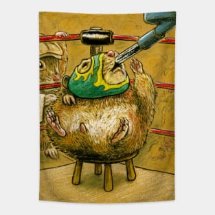 Luchador Hamster Tapestry