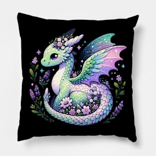 Lavender Wisp Drake Pillow