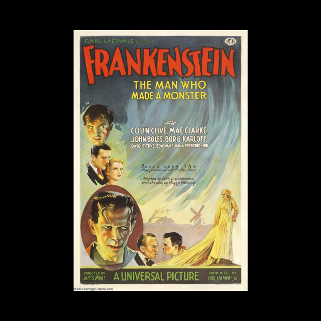 Frankenstein movie poster with release date information