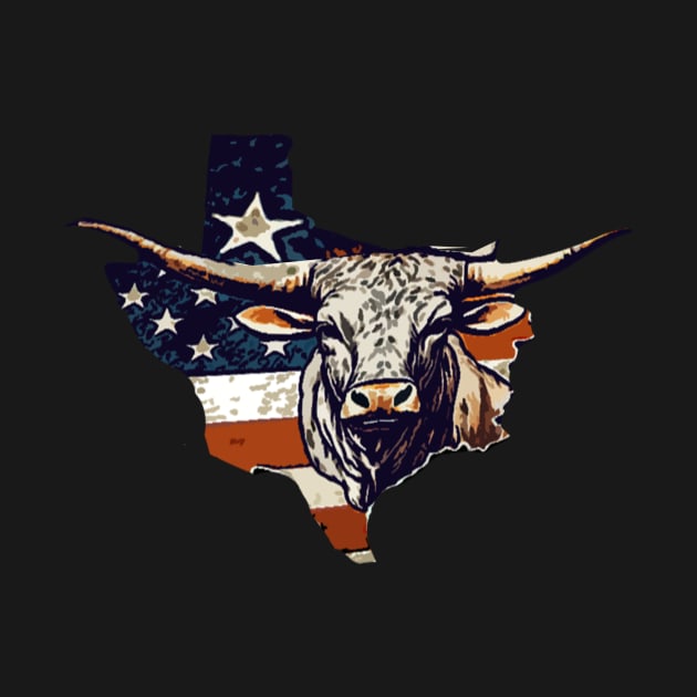 Texas longhorn sticker by TriForceDesign