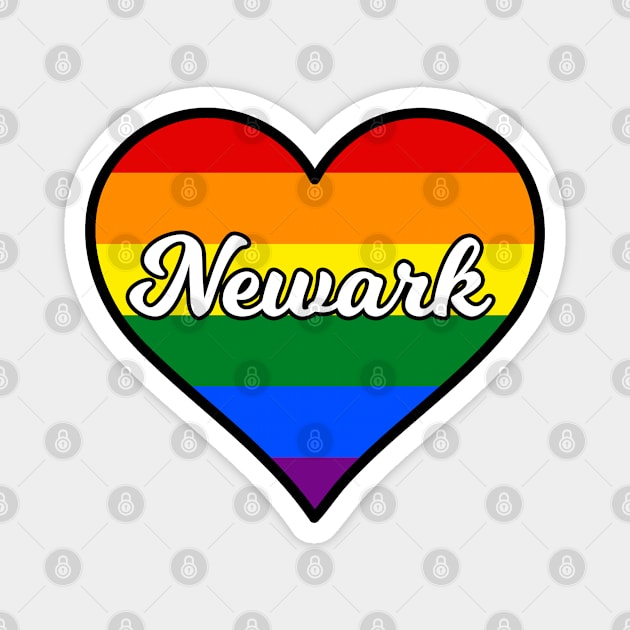 Newark Delaware Gay Pride Heart Magnet by fearcity