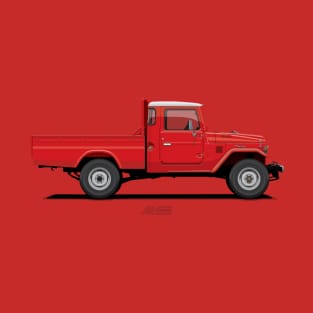 Land Cruiser FJ45 Pick Up Red T-Shirt