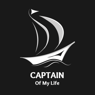 CAPTAIN 2 ,CAPTAIN SHIRT ,captain of my life boat ,captain of my life T-Shirt