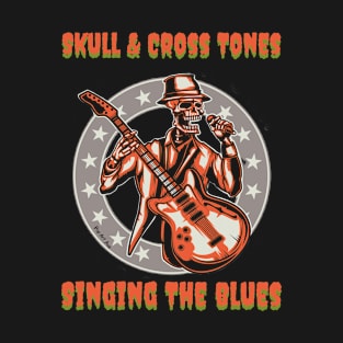 Skull And Cross Tones Band Shirt Pop Art Ave T-Shirt