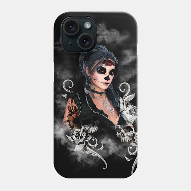 Lady Rocker Phone Case by Artwork Simpson