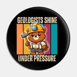 Cute Geologo bear Pin