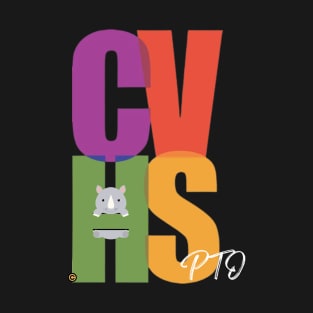 WHITE LETTERING CVHS PTO LOGO T-Shirt