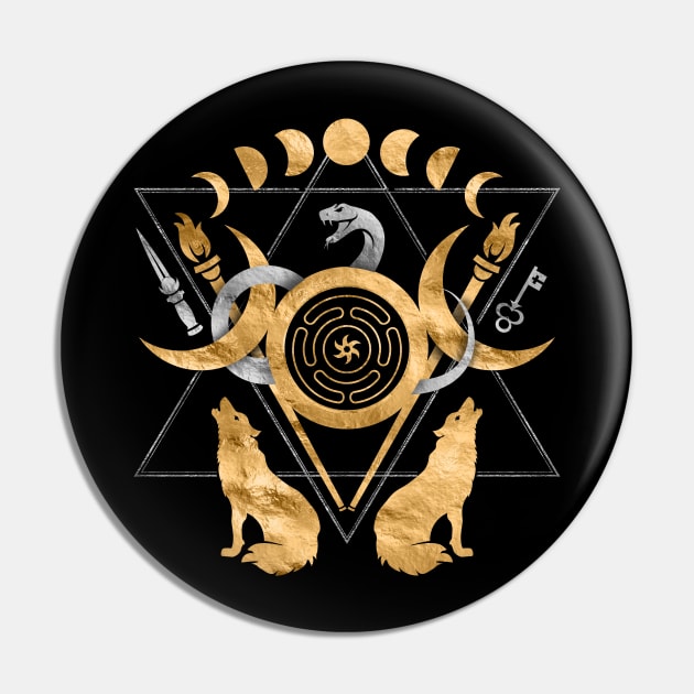 Symbols of Hecate Pin by Nartissima