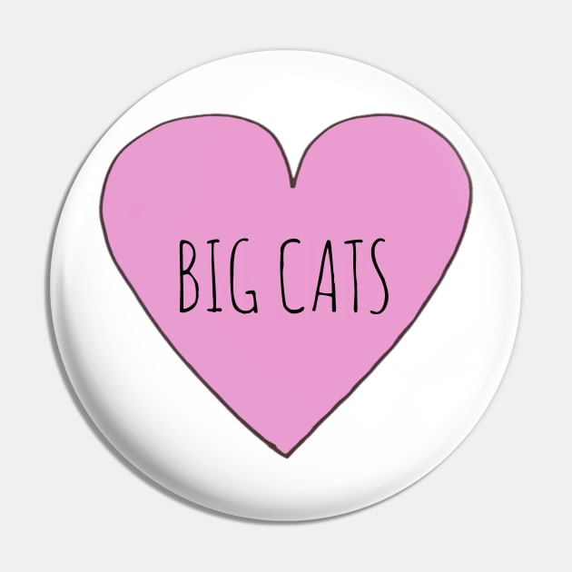 Love Big Cats Pin by wanungara