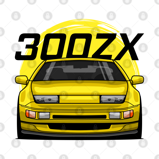 Yellow 300ZX Z32 by GoldenTuners