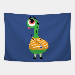 Halloween One Eye Monster Tapestry