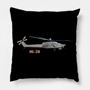 Mi-28 Russian Attack Helicopter Pillow