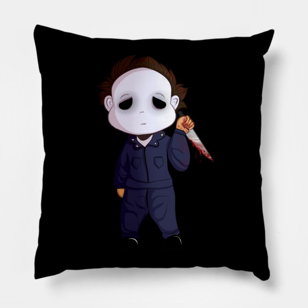 Chibi Michael Myers Pillow by CrossfireCreations