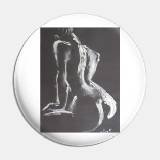 Black And White Back 3 - Female Nude Pin