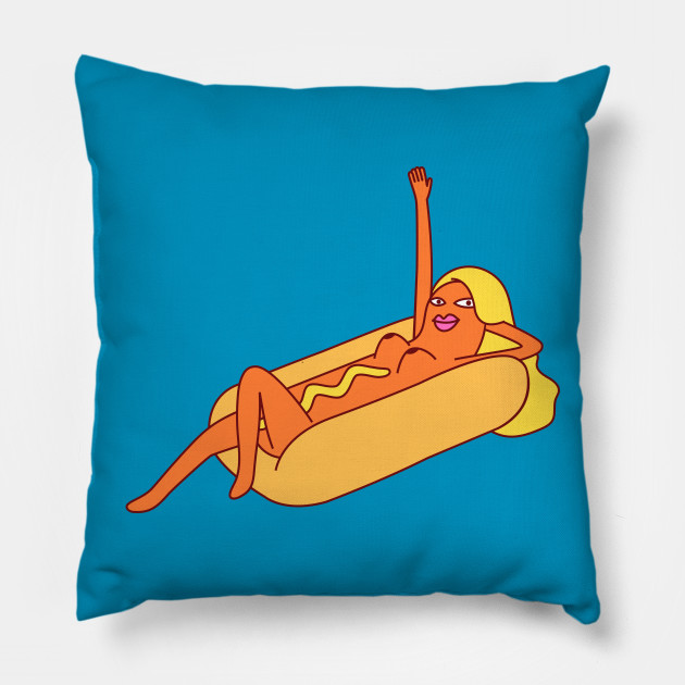 Miss Hot Dog Geek Pillow Teepublic Uk