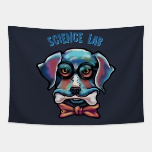 Science Lab Dog Tapestry