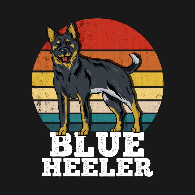 Blue Heeler Dog Owner Retro by KAWAIITEE