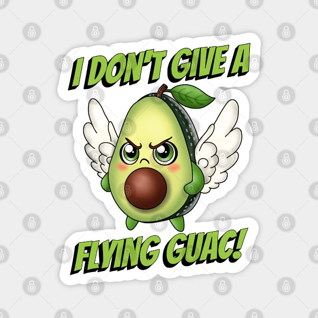 Flying Guacamole Pun Magnet by H. R. Sinclair