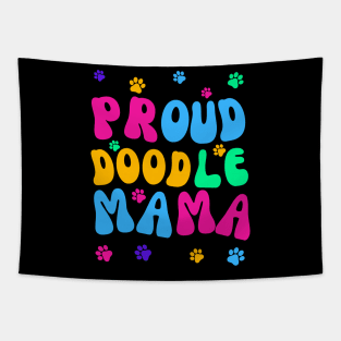 Proud Doodle Mama Tapestry