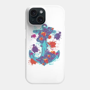 Floral anchor Phone Case