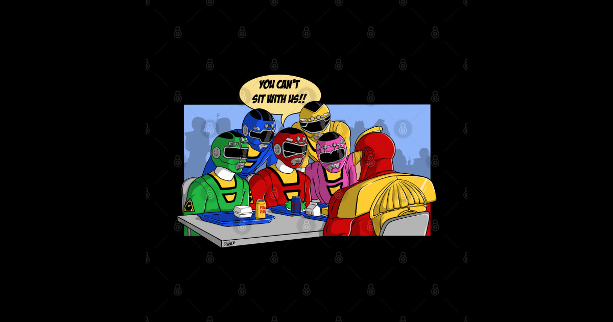 Mean Rangers Power Rangers Sticker TeePublic