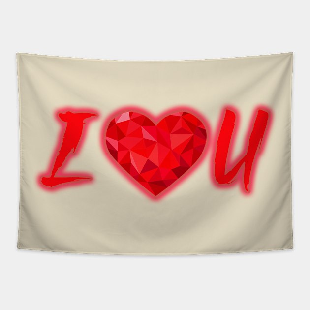 I love you mom Tapestry by focusLBdesigns