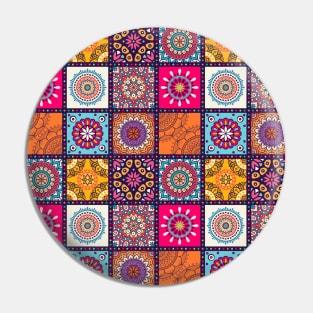 Azulejo mandala floral #5 Pin