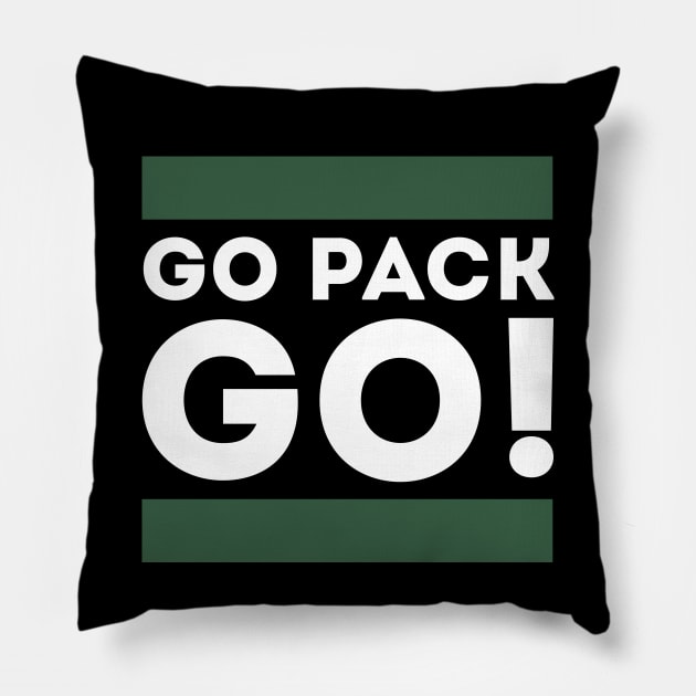 Go Pack Go! Pillow by Funnyteesforme