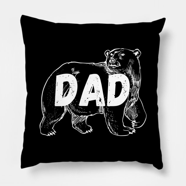 Dad Bear Pillow by Giftadism