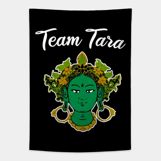Green Tara Jetsun Dolma Tibetan Indian Buddhism Dharma Tapestry by Mindseye222