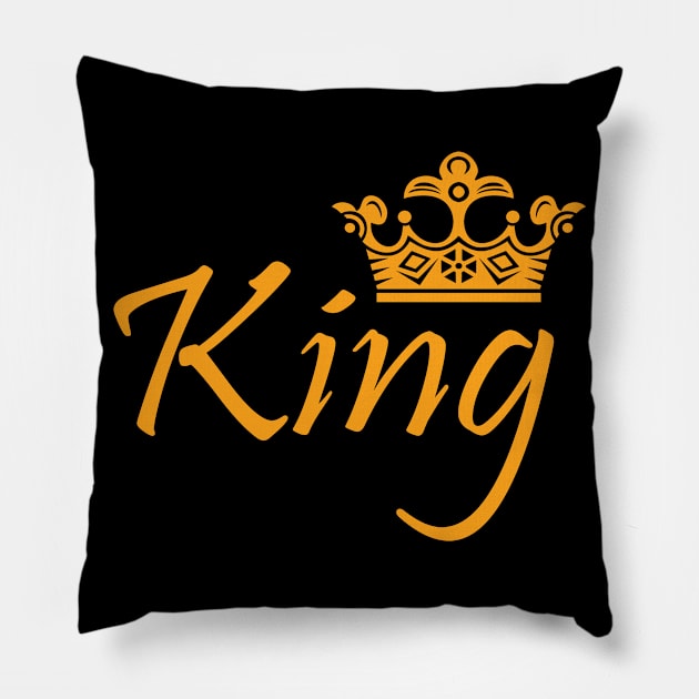 king crown Pillow by Tshirt114