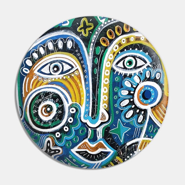 art face Pin by Daria Kusto