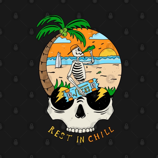 Rest in chill skull by Summerdsgn