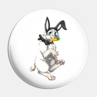 Bobtail BunnyCat: Cream Lynx Point (Black) Pin