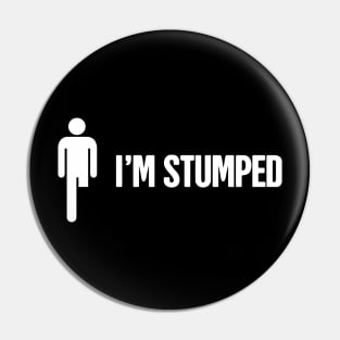 Funny Amputated Missing Leg Amputee Gift Pin