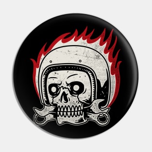 Skull Biker Pin