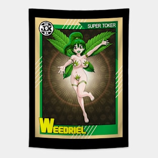 Weedriel, Tokedarr The Weedbarian, vintage hero card Tapestry